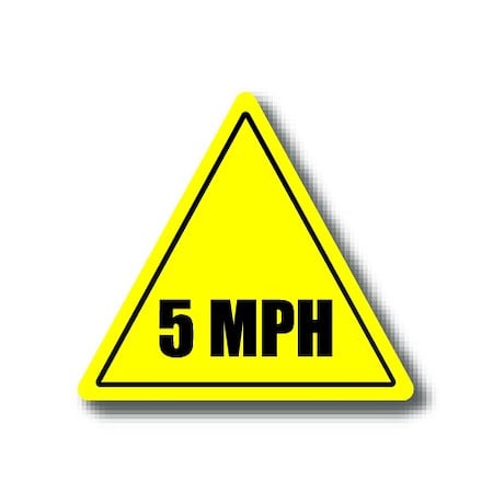 Ergomat 16in TRIANGLE SIGNS - 5 MPH DSV-SIGN 256 #0098 -UEN